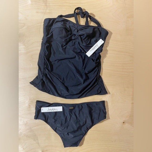 Nicole Miller Studio 2 Piece Swimsuit Large (HR) - Picture 3 of 12